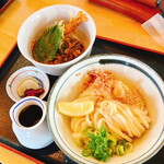 Yonedaya - ミニ丼セット（ぶっかけうどんとミニえび天丼）