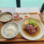 清喜 ひとしな - 出汁ステーキの土鍋ごはん定食（肉150g）2,980円♪