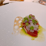 okas - 鰹　新玉ねぎ　麦味噌