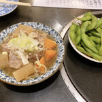 Okuchan - 牛煮込み・枝豆