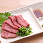 Beef sashimi (low temperature cooking)