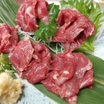 Horse sashimi from Kumamoto Prefecture