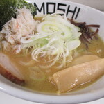 鶏 soba KAMOSHI - カニ盛味噌ラーメンアップ