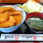 とんかつ 三条 - 新潟タレかつ丼 ¥1040 千切りキャベツ ¥150