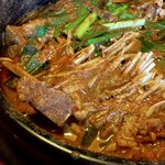 韓国居酒屋 より道 - ジャガイモ鍋定食(¥1,500) ジャガイモ鍋(カムジャタン)