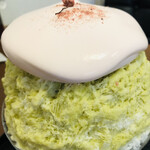 サカノウエカフェ - ピスタチオシロップの鮮やかなお色♡