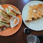DAIBAN COFFEE cafe - 別の日(モーニングメニュー)：シティモーニング430円、ライトモーニング150円✨ドリンクは別に注文です♪