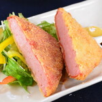 Thick-sliced ham cutlet