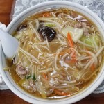 中国料理 寿苑 - サンマー麺913円醤油味。野菜がもっと入っていた方が自分好み。