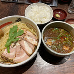 Tenrishiogensui - 醤油つけ麺＆ライス