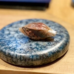 鮨 浩也 - 鯵（和歌山産）
      ほお、これは硬めのシャリでいくのね。
      なるほど、美味しい！