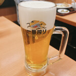 日高屋 - 生ビール中ジョッキ（キリン一番搾り）　340円→290円
