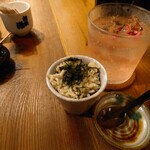 酒呑蕎食〆タグル - お通し　蕎麦のクスクス