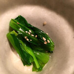 博多もつ鍋 福ヤ - ほうれん草の煮浸し