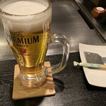 Hiroshima Teppan Kamu - まずはビール