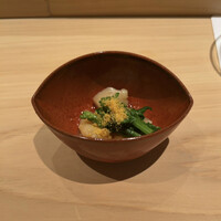 匠 進吾 - 菜の花青柳お浸し 唐墨パウダー