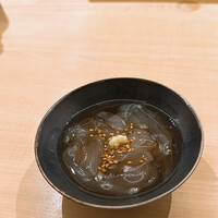 鮨 神楽 - のれそれ。出汁が美味い