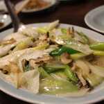 順香 - 真つぶと長ネギの炒め物 800円(2023年3月)