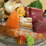 別館 すが井 - 旬のお造り盛り合わせ