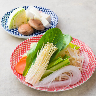 お野菜の種類も豊富でヘルシーに♪