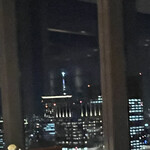 アンティカ オステリア デル ポンテ - 見えづらいですがスカイツリー見えます