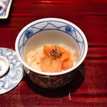 銀座 しのはら - 赤貝と菜の花