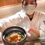 銀座 しのはら - カニコロッケご飯
