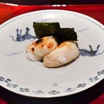 銀座 しのはら - 白子の磯部焼き(追加)