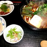 Irori Jinen - 山菜うどんセット４・５月