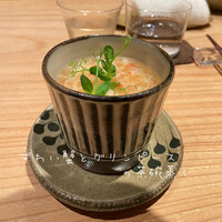 iro - ずわい蟹とグリンピースの茶碗蒸し