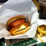 モスバーガー - モスチーズバーガー、オニポテセット