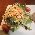 Trattoria L'arche - ラルケコース　１５００円　スペシャルコース　２３００円　前菜　野菜サラダ　【　２０１３年７月　】
