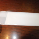 Trattoria L'arche - 紙おしぼり　【　２０１３年７月　】