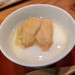 新ばし 久 - 雲丹の茶碗蒸し