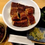 Unagi No Yosuke - うな丼いちまる(2200円税込)のごはんまし(＋100円税込)、肝焼き(700円税込)