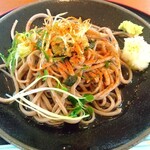 手打ち麺工房 一樹 - 冷やしピリ辛肉みそ蕎麦  800円