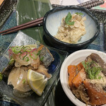 産直青魚専門 渋谷 御厨 - おばんざい三種盛り