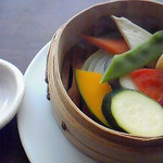 ダイニング なくりあ - なくりあのランチＢ（1,450円）の季節野菜のせいろ蒸し