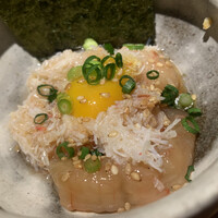 和えに - 甘エビとズワイガニのユッケ