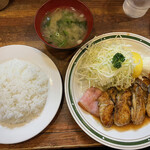 かつれつ四谷たけだ - カキバター焼定食