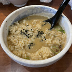 中華そば 味万 - 〆の雑炊が最高にうまい