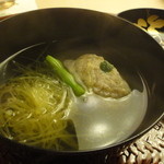 懐石料理 桝田 - □枕物　モズク団子と南瓜素麺