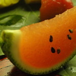 懐石料理 桝田 - 八寸・・・カボスの皮にゼりー