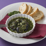 Escargot roasted with herb butter
