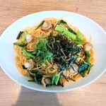 プロント - ほたてと菜の花の焦がしバター醤油・俯瞰