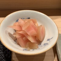 鮨処たけ原 - 新生姜のガリ(　ﾟдﾟ)