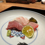 日本料理 徳専 - メジマグロ、石鯛、金目鯛