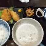 Teru Teru Bozu - とろろ汁と魚フライ