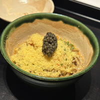 さん 六本木店 - 追加注文：カラスミ蕎麦-バフンウニ・キャビア-