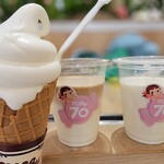 Milky70 - プレミアムミルキーソフトクリーム、のむmilky coffee、のむmilky（氷無し）
